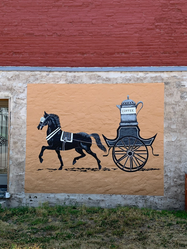 Coffee Cart Mural 